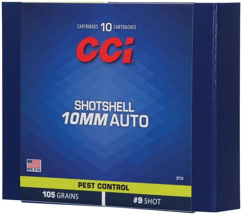 CCI Pest Control Shotshell, 10mm Auto, 9 Shot, 1250 fps