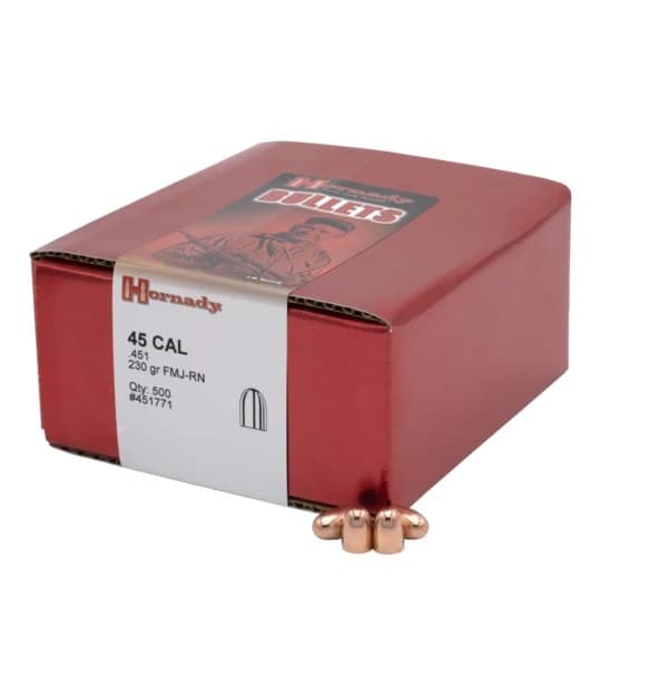 45 CAL .451 230 GR FMJ-RN