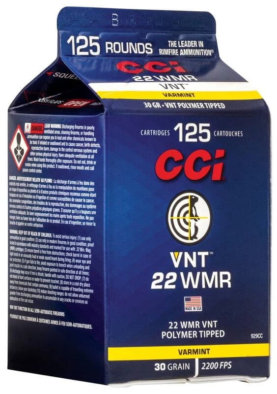 VNT™, 22 WMR, 30 Grain, VNT, 2200 fps — 125 Count