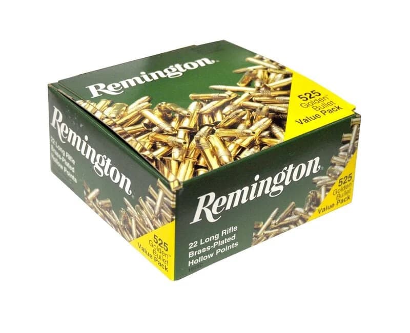 Remington 22 Golden Bullet, 22 LR, 36 Grain, Plated Hollow Point, 1280 fps