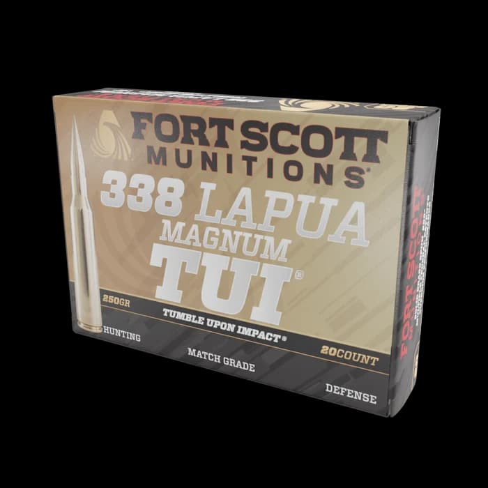 338 Lapua SBS TUI - 250Gr Solid Brass Ammo — 20 Count