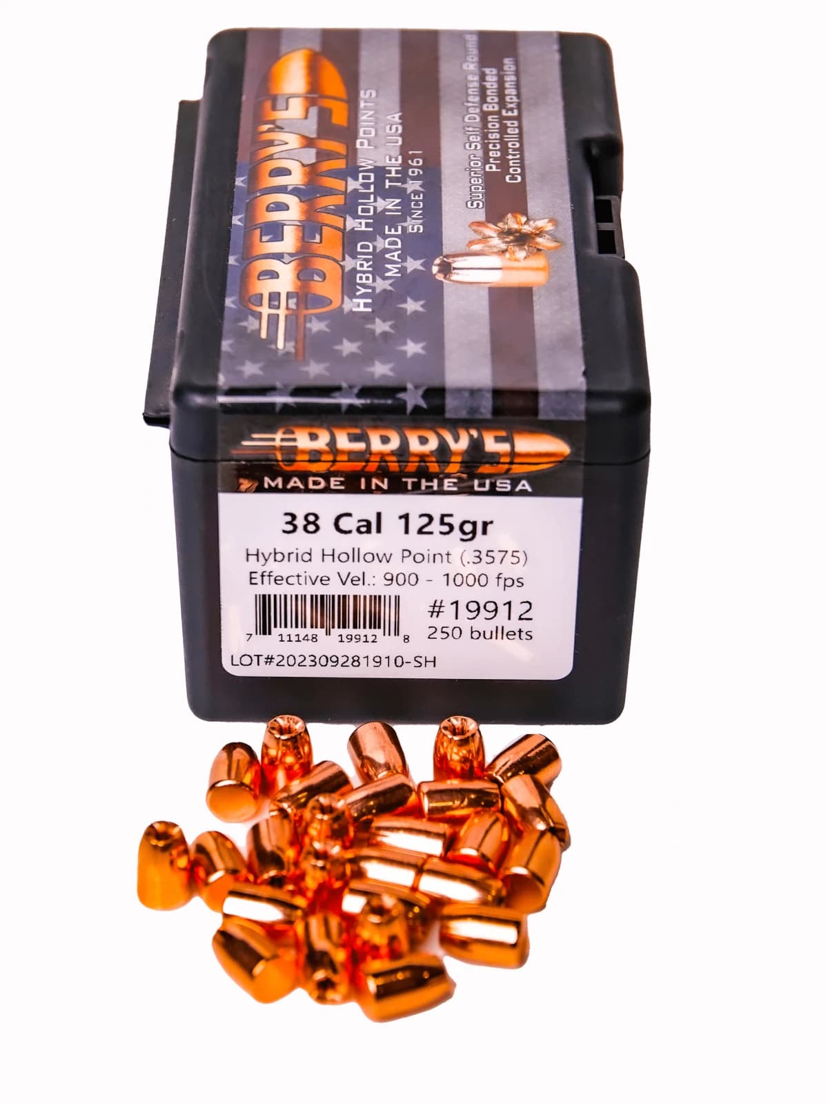 .38 SPL (.357) 125gr Hybrid Hollow Point