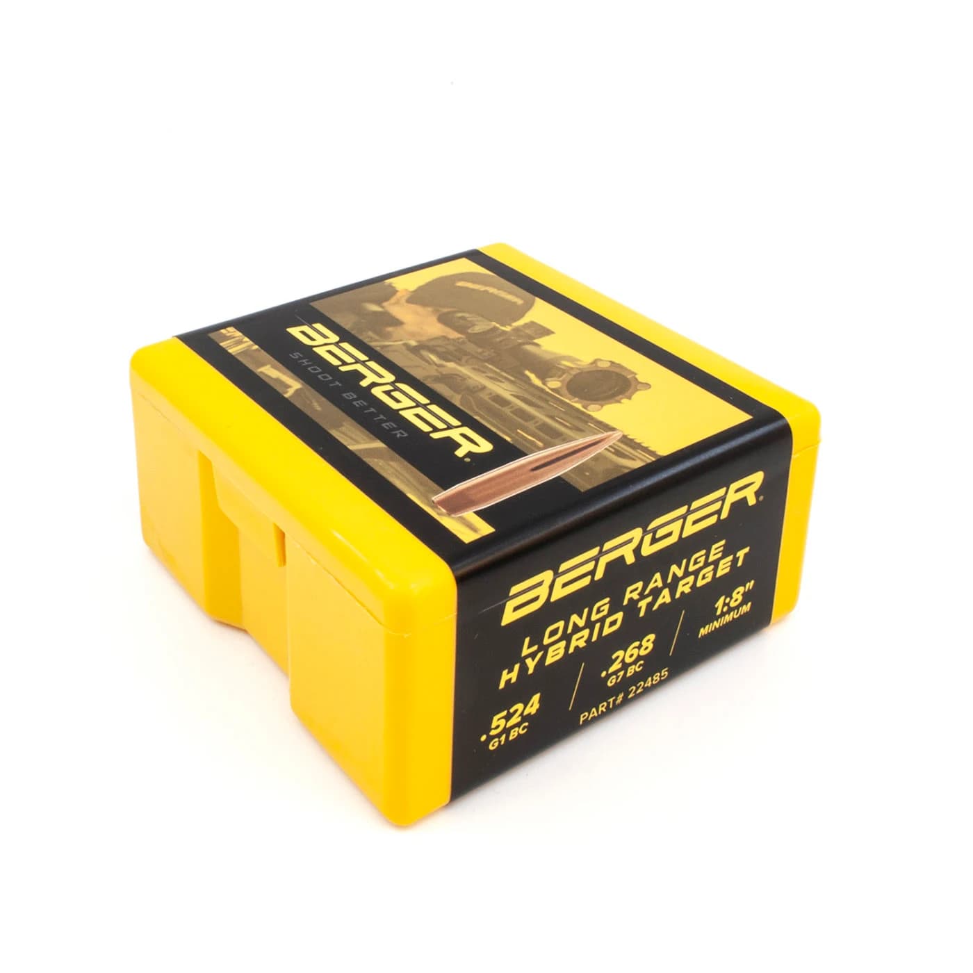22 Caliber 85.5 Grain Long Range Hybrid Target Rifle Bullet