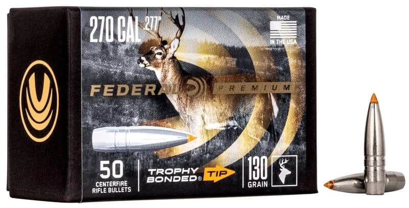 Trophy Bonded Tip Component Bullet, .277, 130 Grain