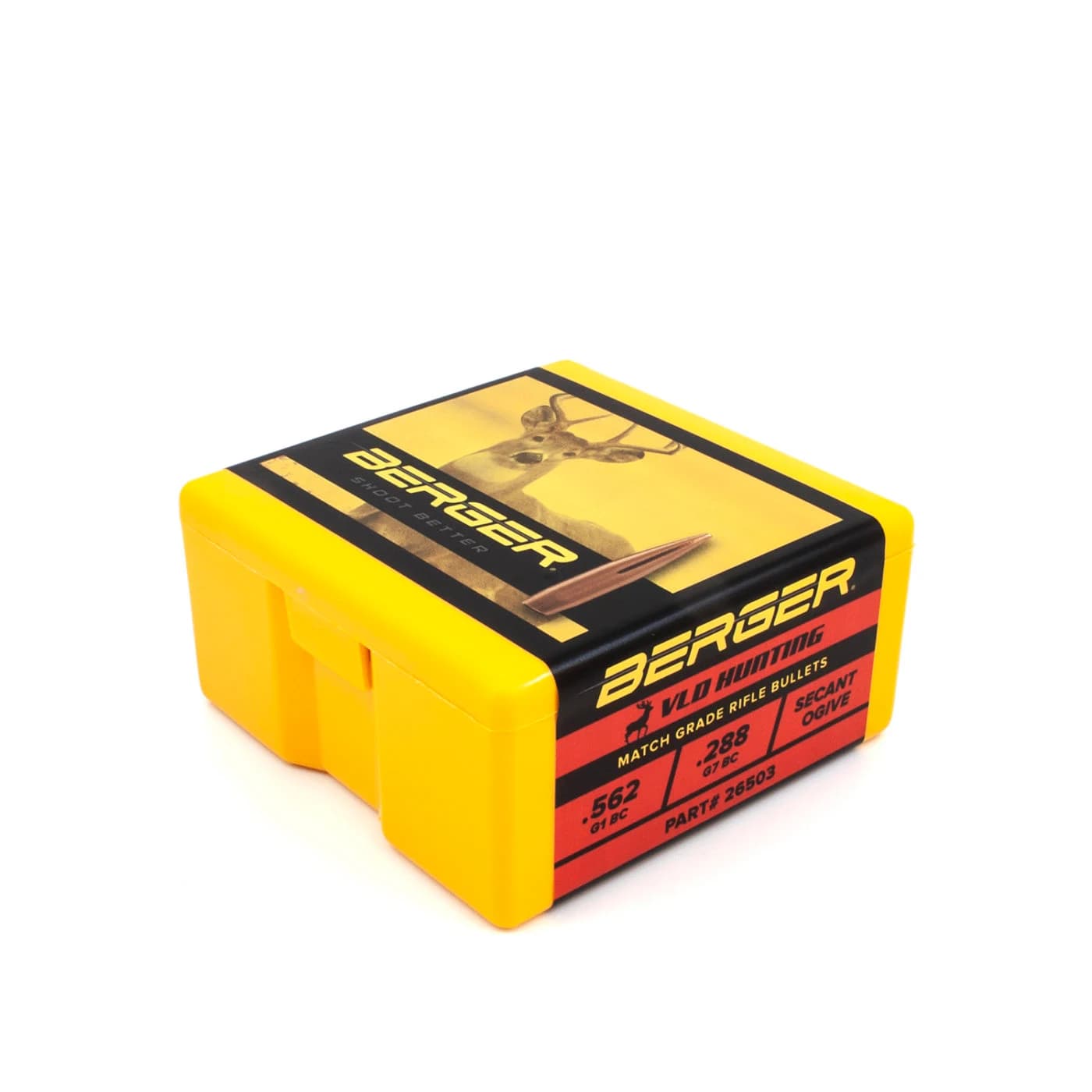 6.5 mm 130 Grain Very Low Drag (VLD) Hunting Rifle Bullet