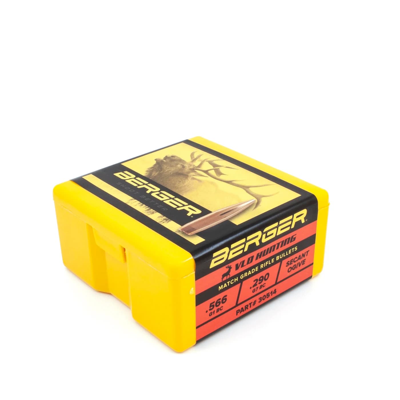 30 Caliber 190 Grain Very Low Drag (VLD) Hunting Rifle Bullet