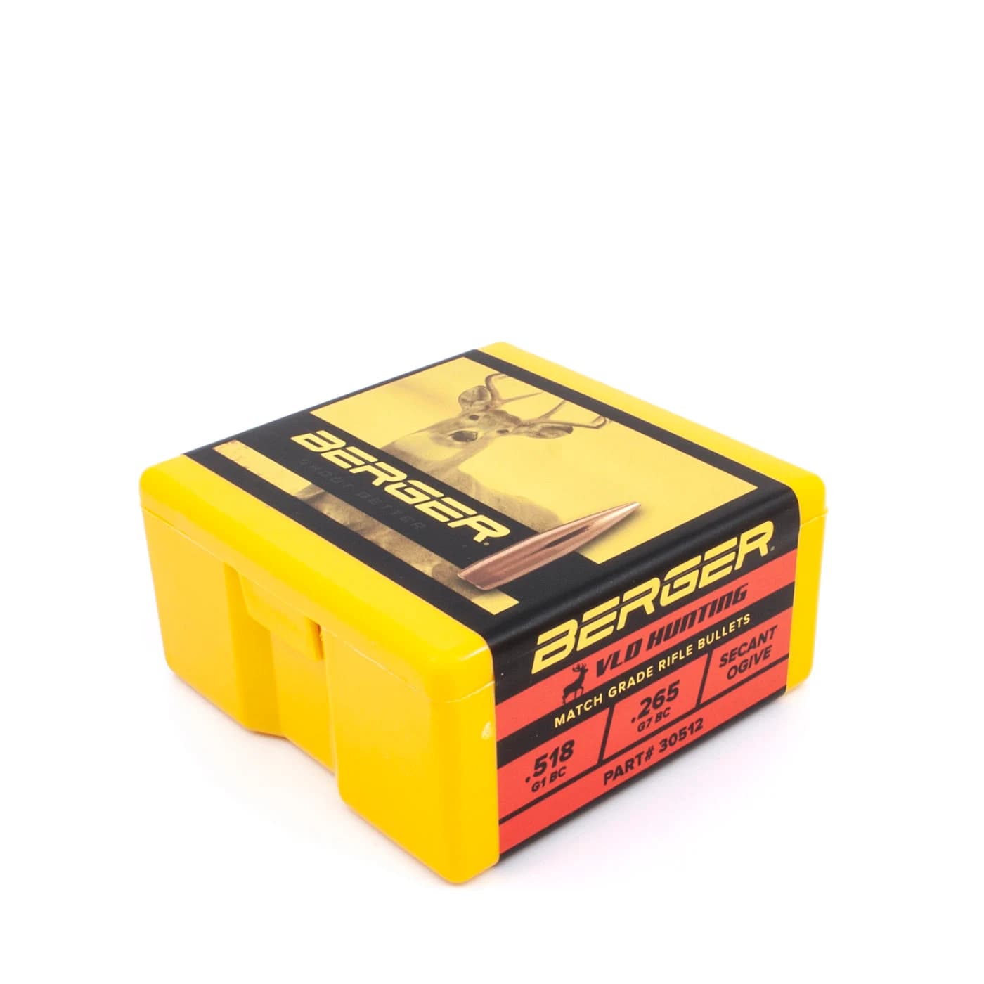 30 Caliber 175 Grain Very Low Drag (VLD) Hunting Rifle Bullet